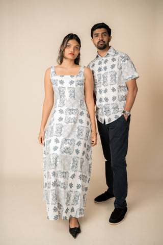 Sapphire Heritage Dress in Blue