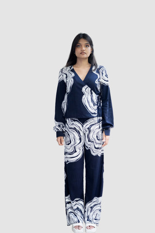 Navy Ripple Co-ord