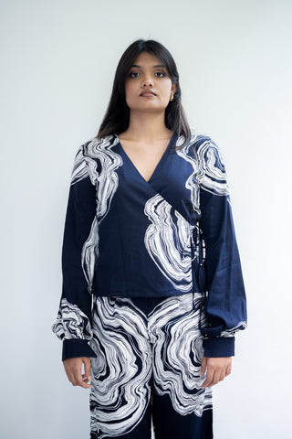 Navy Ripple Co-ord