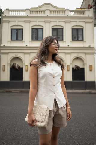 Beige Versatility Short