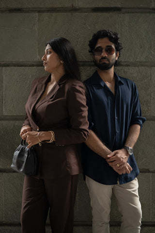 Tailored Power Pant in Dark Brown