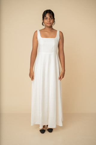 Pristine Serenity Dress in Off-White