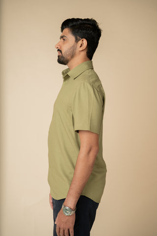 Olive Retreat Short Sleeve Shirt
