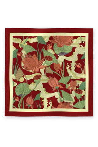 The Crimson Lotus Scarf - In the Wild by Celeste Mendis