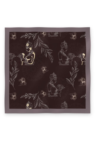 The Espresso Damsel Scarf - LĀGIRI by Celeste Mendis
